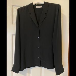 Everlane Silk Notch Collar Blouse - Size 10